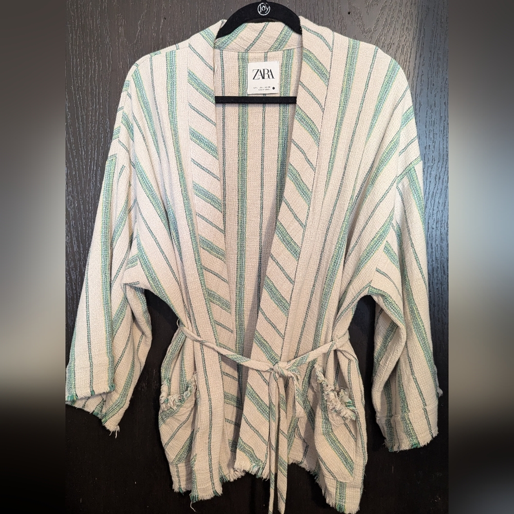 Zara Kimono Top w/ Belt